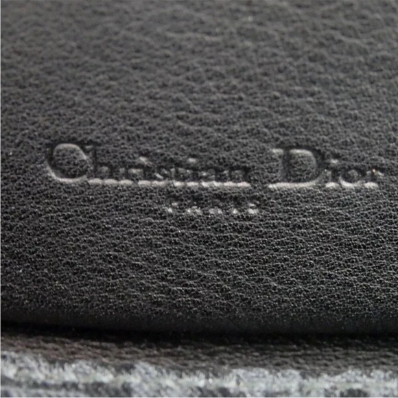 AUTH Christian Dior Monogram Trotter Long Wallet Black - Picture 12 of 13